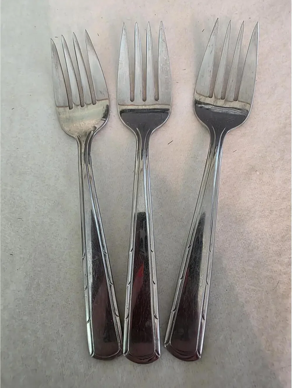 Imperial Lady Duff Stainless Salad Forks Set of 3 IMILAD Discontinued Flatware
